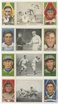 1912 T202 Hassan Triple Folders Collection (12) Including Cobb and Mathewson